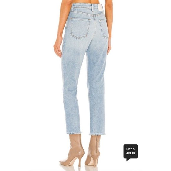 GRLFRND Karolina High Rise Straight Crop Jeans Ventura Blue - Picture 3 of 8